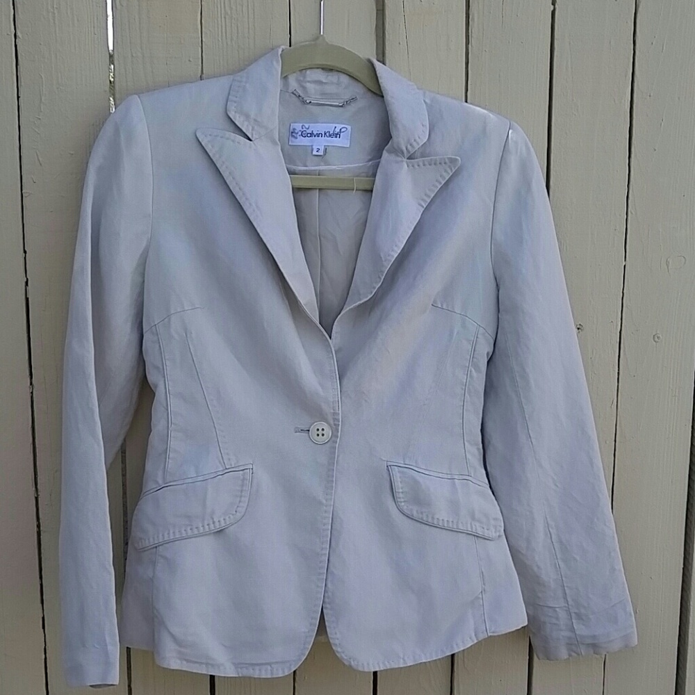 Calvin Klein Linen Blazer